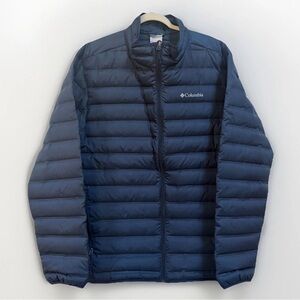 Columbia Lake 22 Duck Down Men's Navy Puffer Jacket Size XL/T New $140